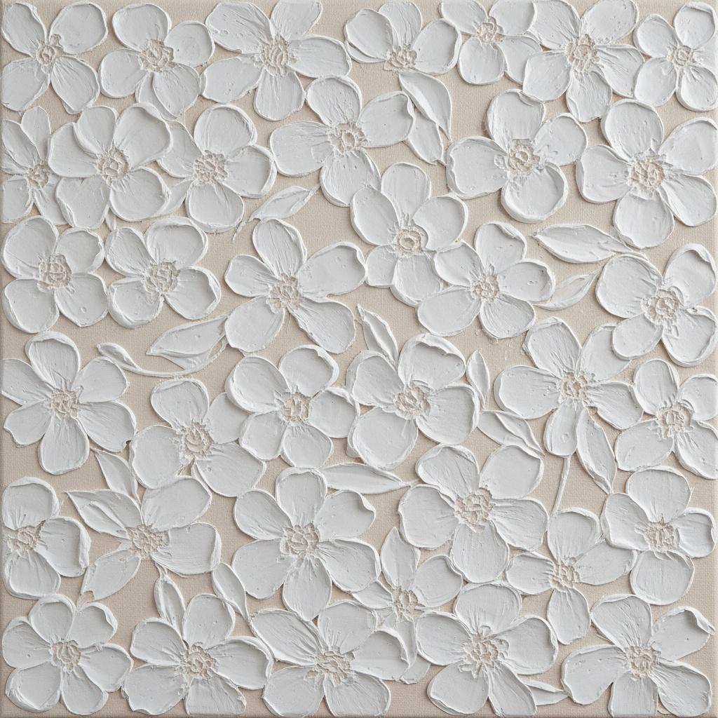 Ätherisches Elfenbein-relief: Eine Skulpturale Meditation Über Organische Florale Topografie — David Moreau