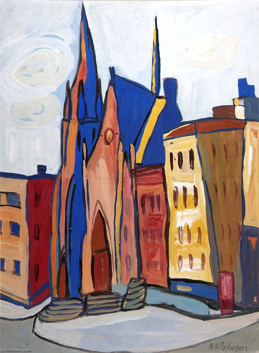 Church On Lenox Avenue — William H. Johnson