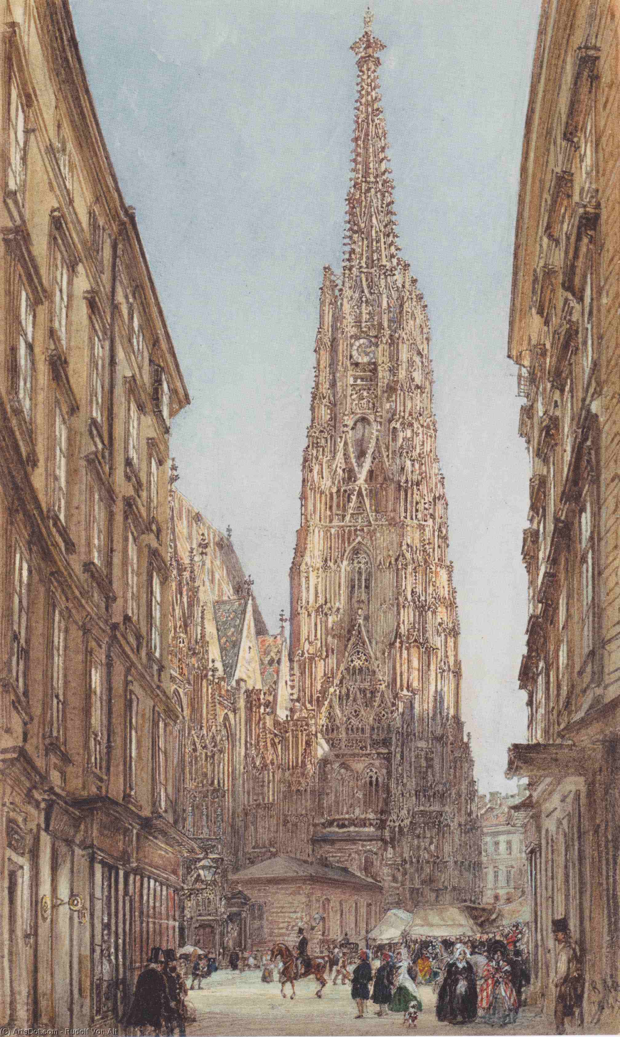 The St. Stephen's Cathedral In Vienna — Rudolf Von Alt