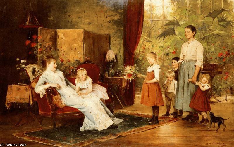 The Fete Of The Lady Of The Manor — Mihály Munkácsy