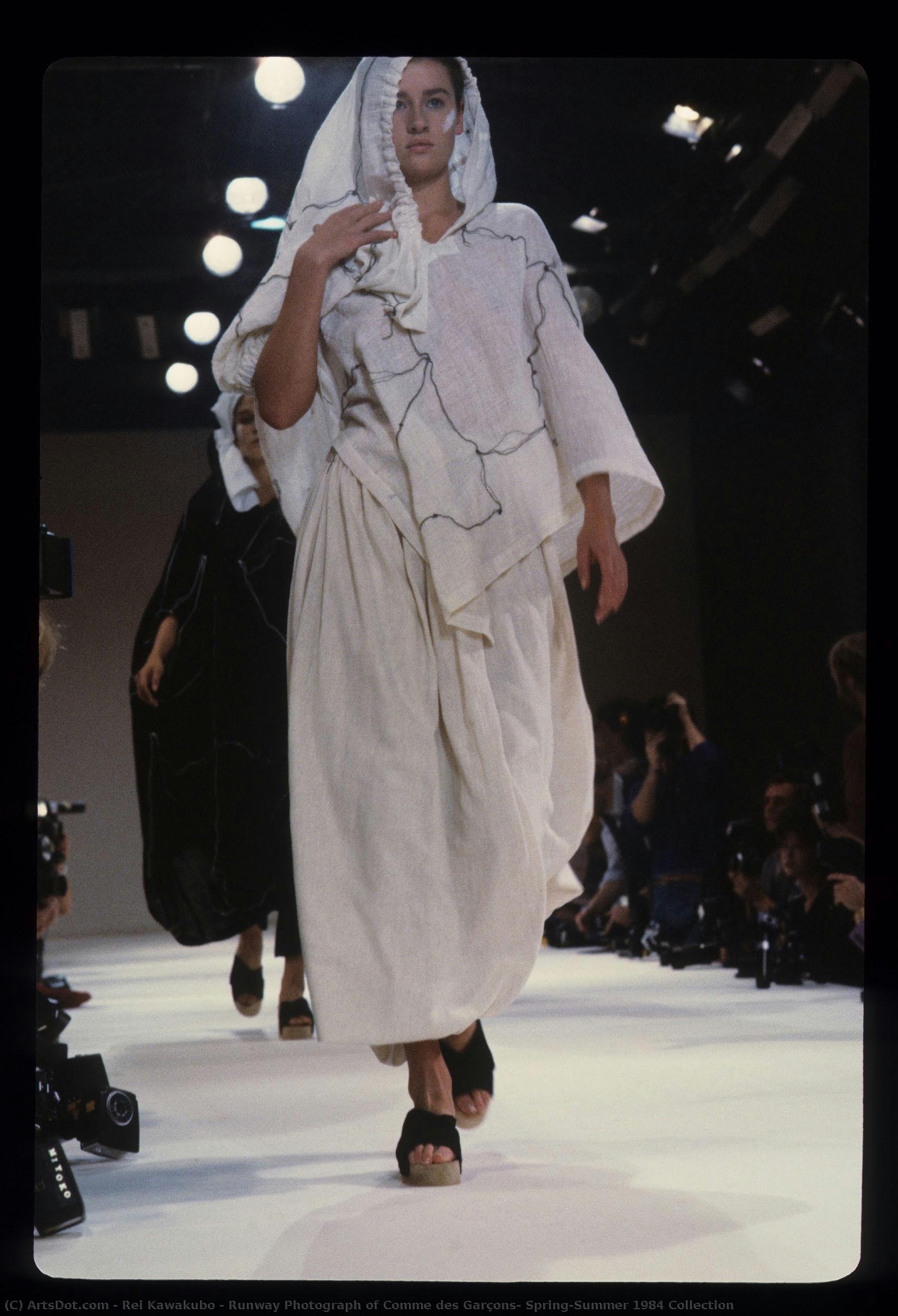 Runway Photograph Of Comme Des Garçons, Spring/summer 1984 Collection — Rei Kawakubo