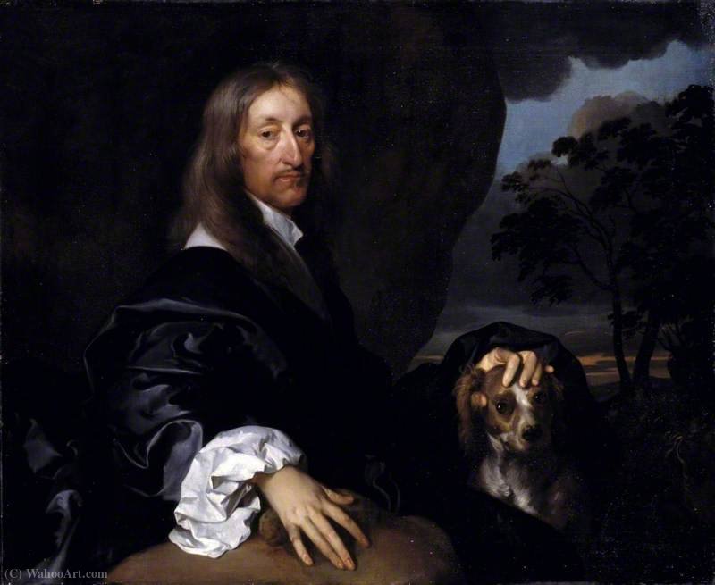 Portrait Of A Gentleman With A Dog, Probably Sir Thomas Tipping — Gerard Soest