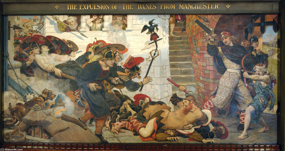 The Expulsion Of The Danes From Manchester — Ford Madox Brown