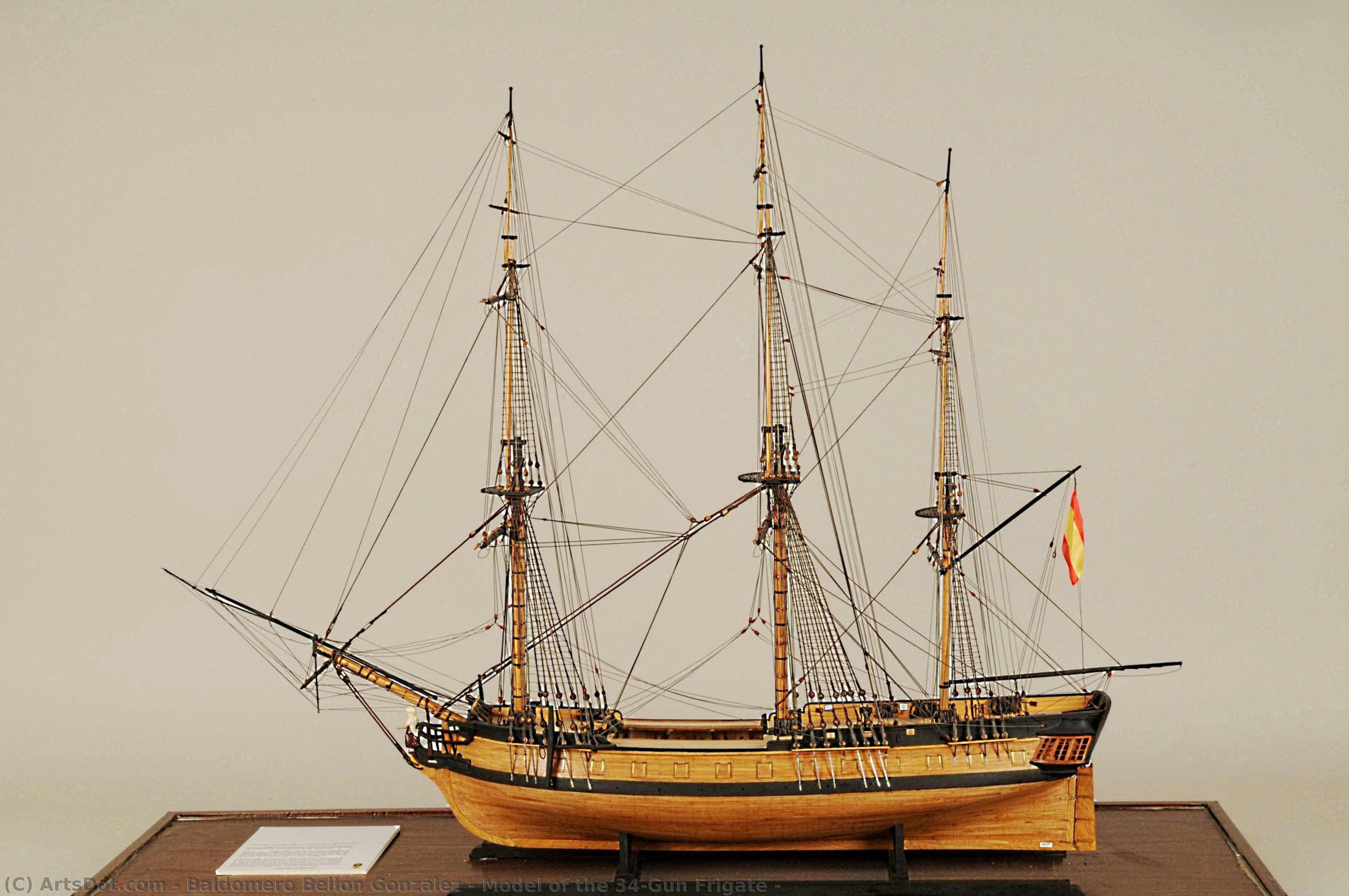 Model Of The 34-gun Frigate — Baldomero Bellón González
