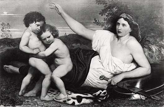 The Amazon And Her Children, (painting) — Emanuel Gottlieb Leutze