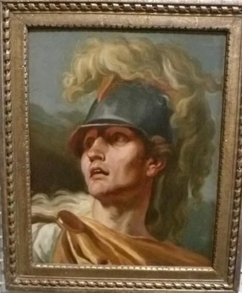 Etude De Tete De Guerrier Casque — Nicolas Guy Brenet