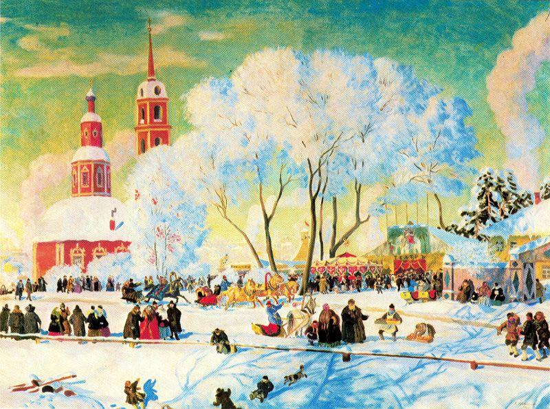 Shrovetide — Boris Michailowitsch Kustodijew