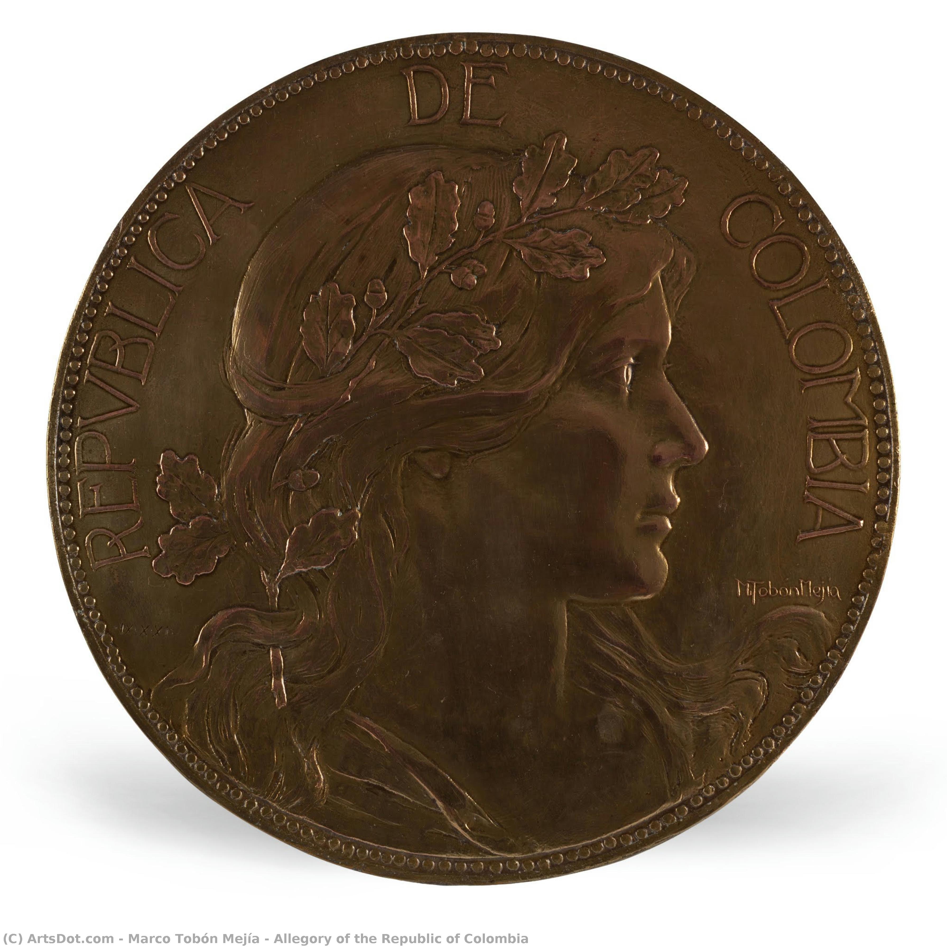 Allegory Of The Republic Of Colombia — Marco Tobón Mejía