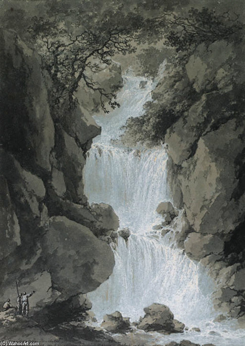 Views Of The Reinbach Falls, Switzerland — Claude Louis Chatelet