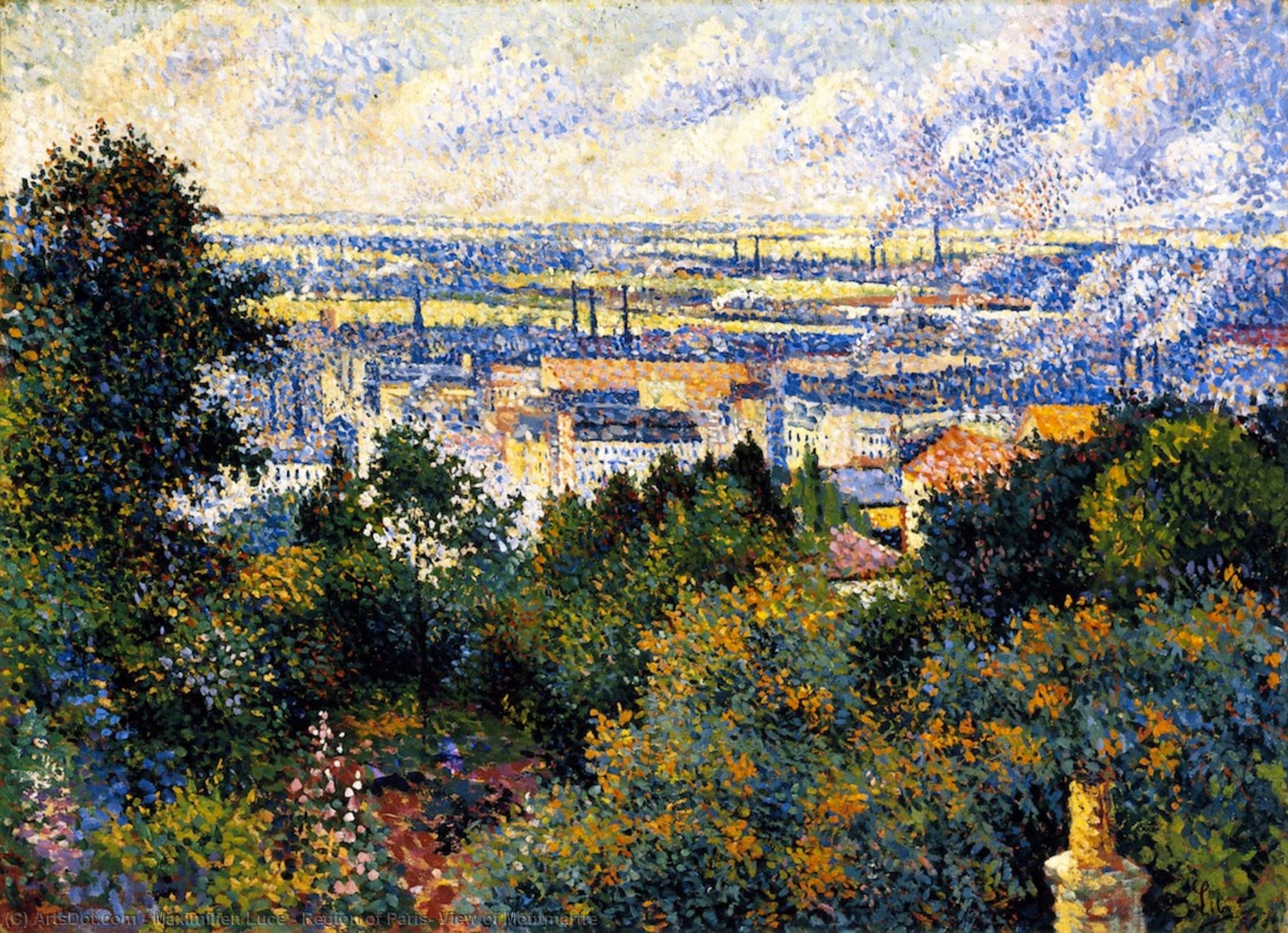Region Of Paris, View Of Montmartre — Maximilien Luce