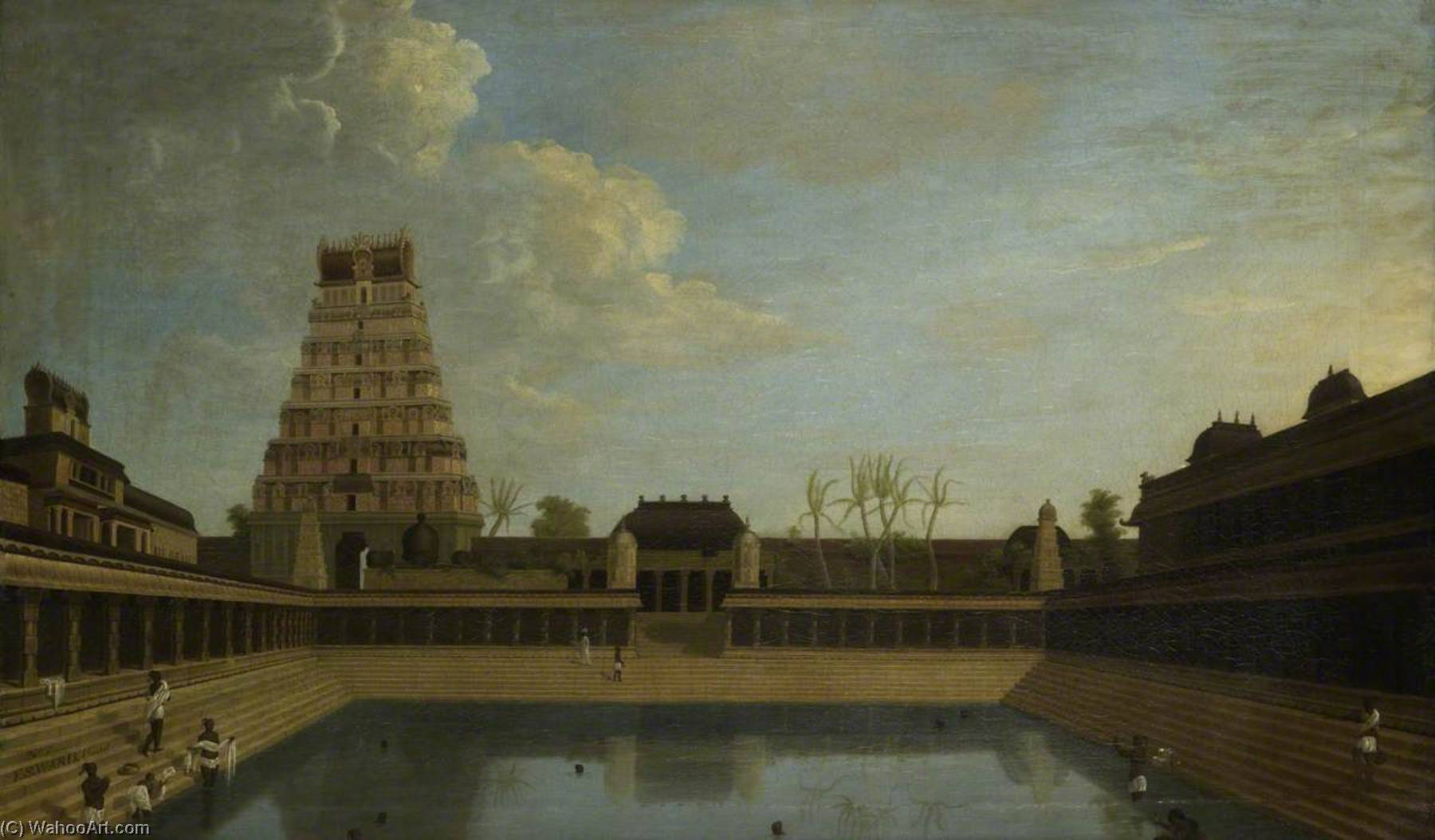 Tank In The Shiva Temple, Chidambaram, Madras — Francis Swain Ward