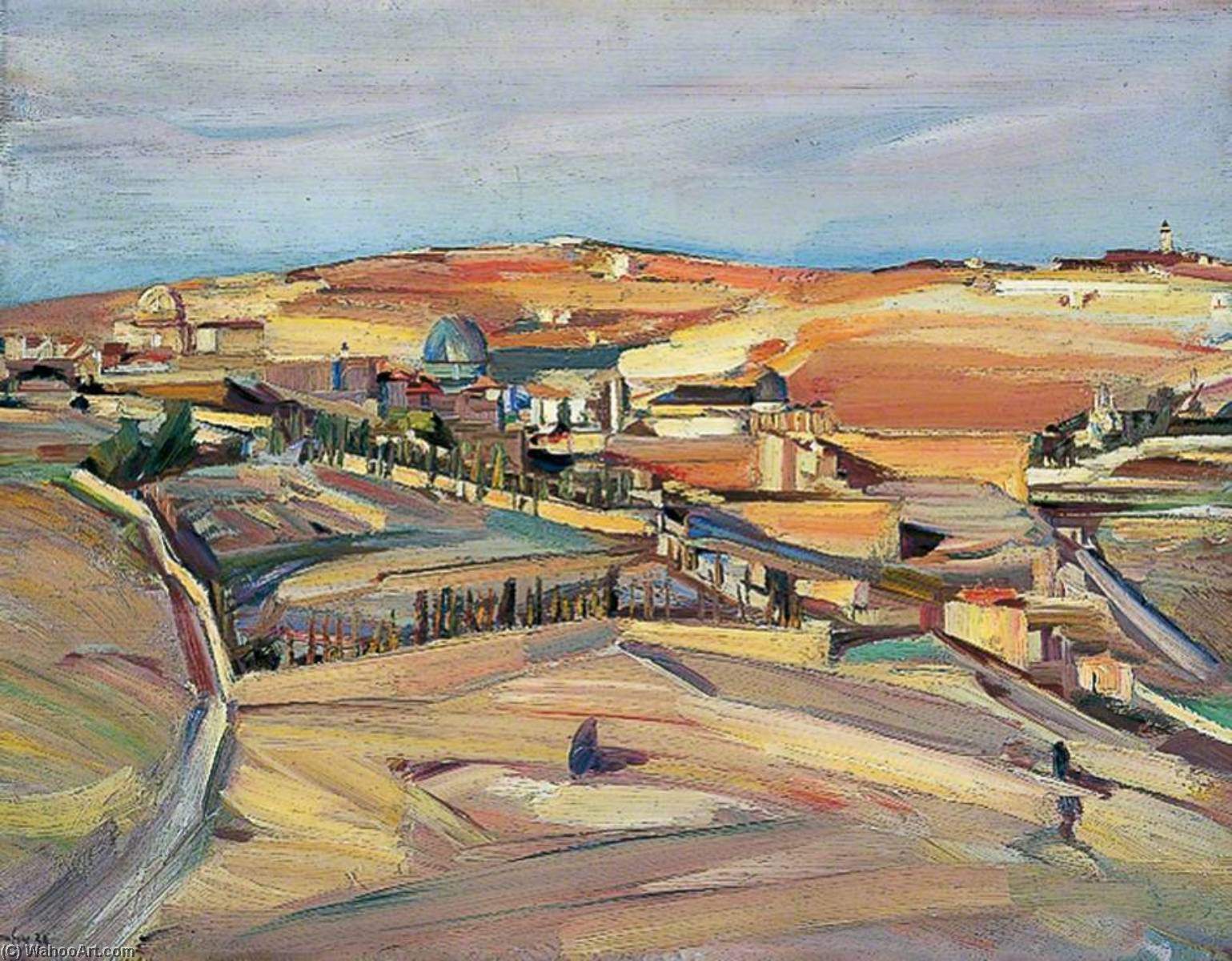 The Southeast Corner, Jerusalem (palestinian Landscape) — Дэвид Бомберг