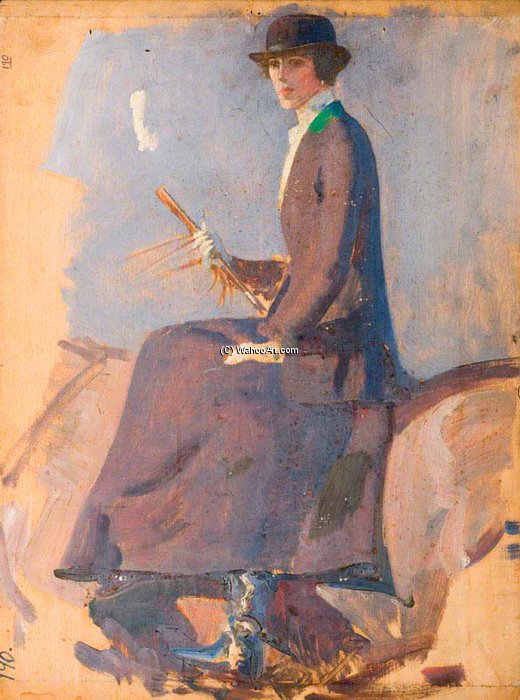 A Portrait Study Of The Duchess Of Westminster — Sir Alfred James Munnings