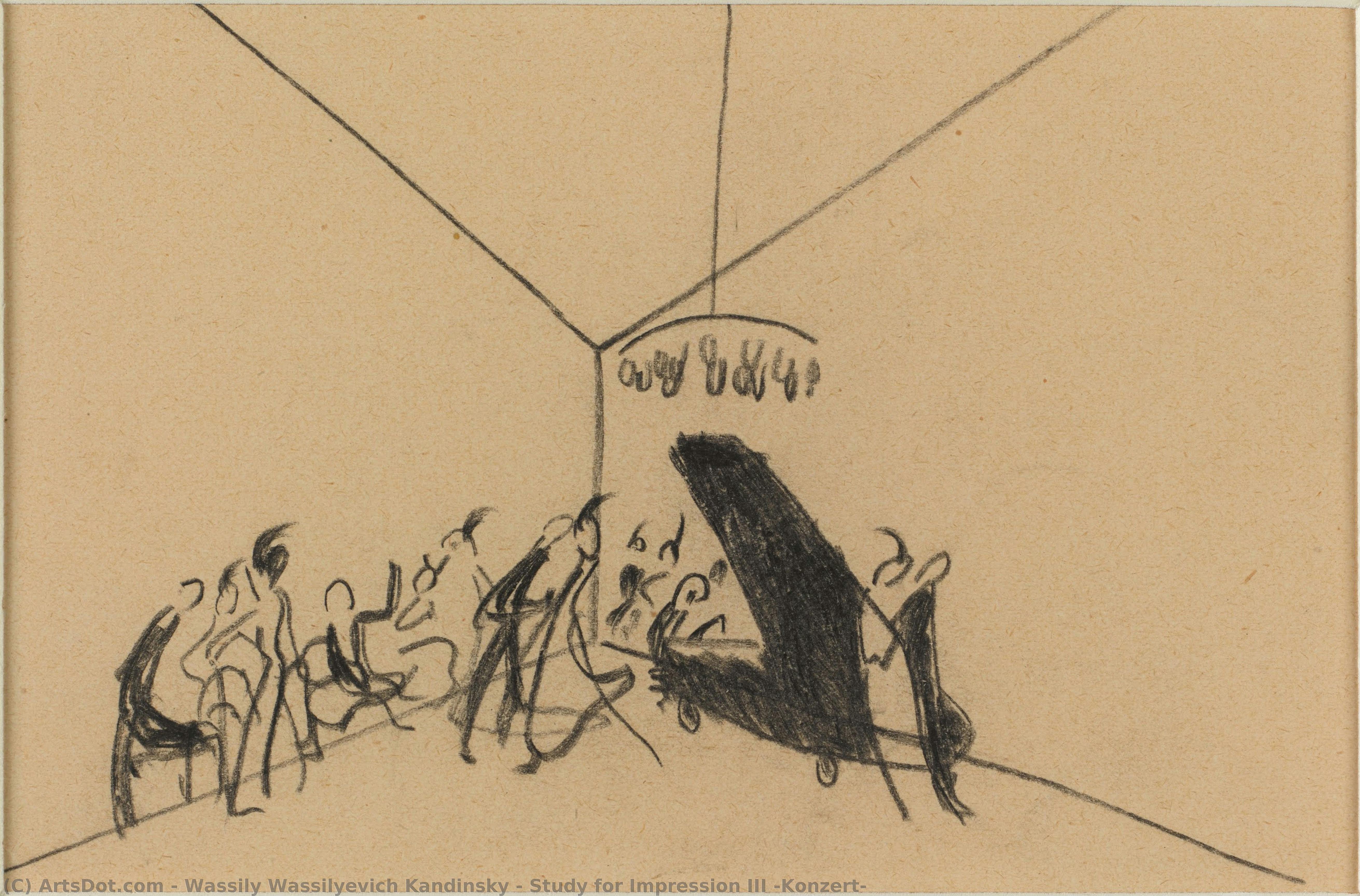 Study For Impression Iii (konzert) — Wassily Wassilyevich Kandinsky