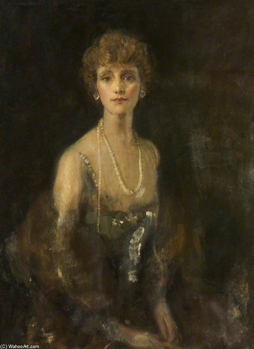 Portrait Of An American Lady With Pearls — Ambrose Mcevoy