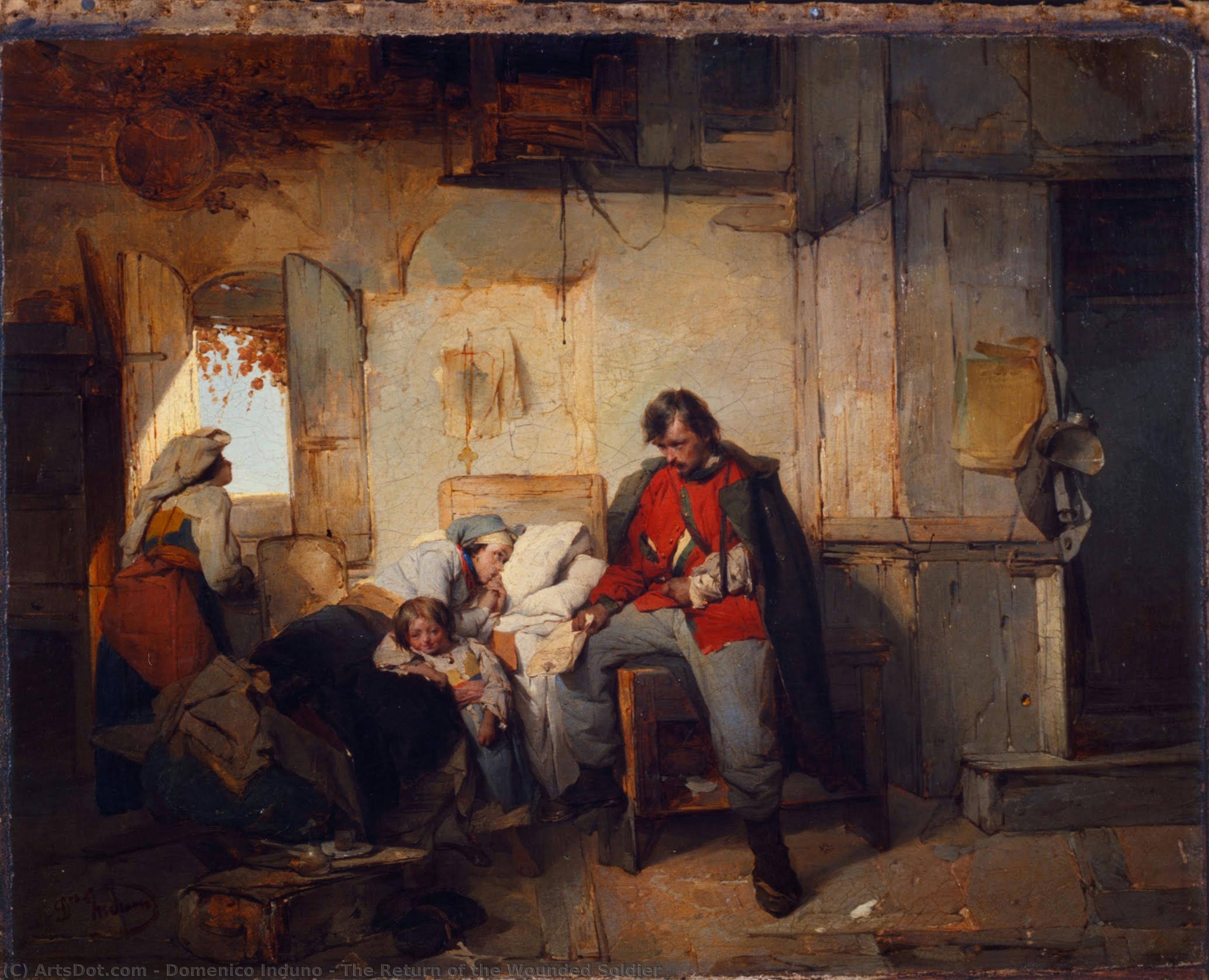 The Return Of The Wounded Soldier — Domenico Induno