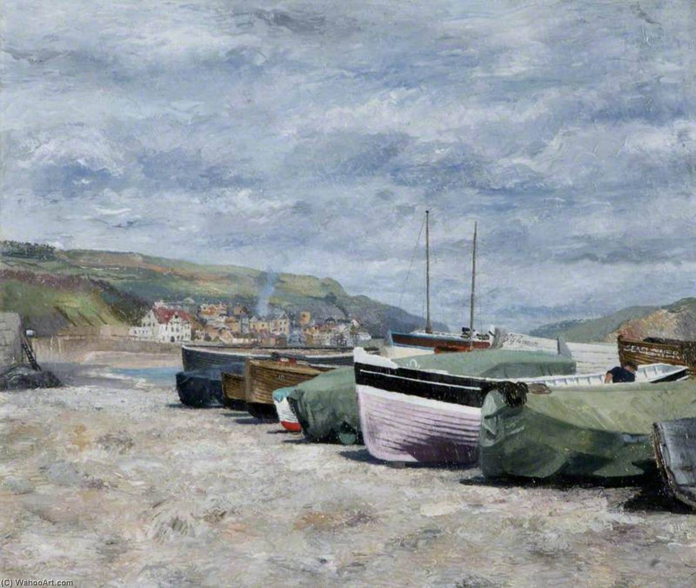 Boats At Lyme Regis — Richard Ernst Eurich