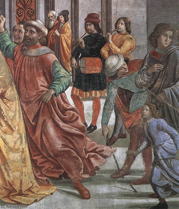 1.leftt Wall - Marriage Of Mary (detail)2 — Domenico Ghirlandaio
