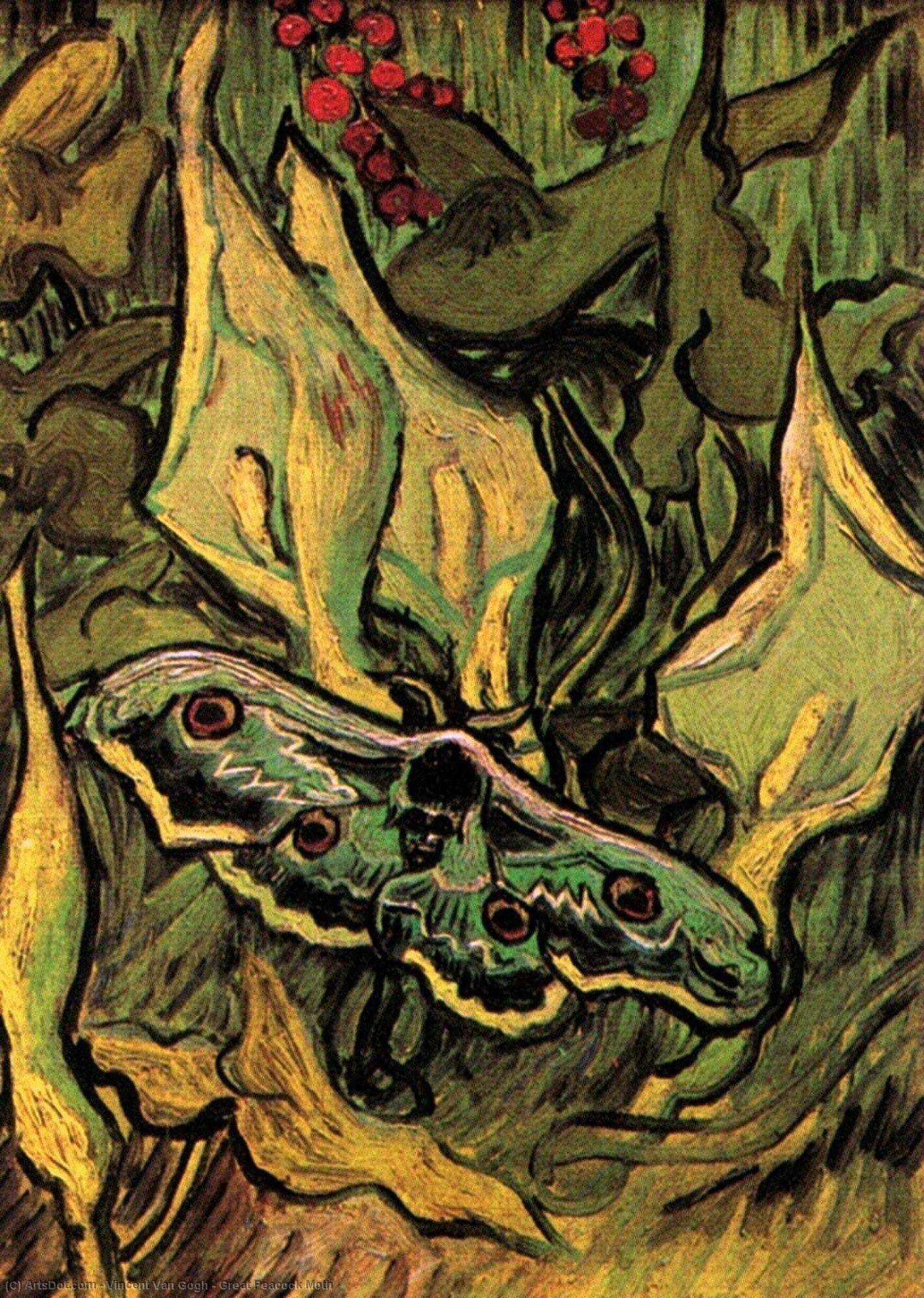 Great Peacock Moth — Vincent Willem Van Gogh