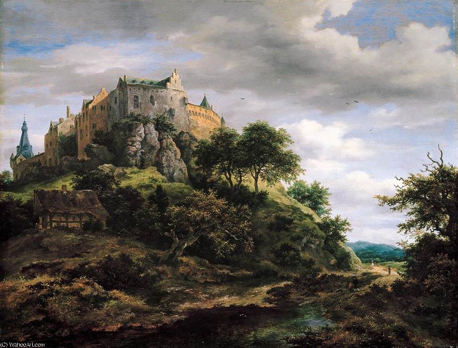 View Of Bentheim Castle From The North-west — Jacob Isaackszoon Van Ruisdael