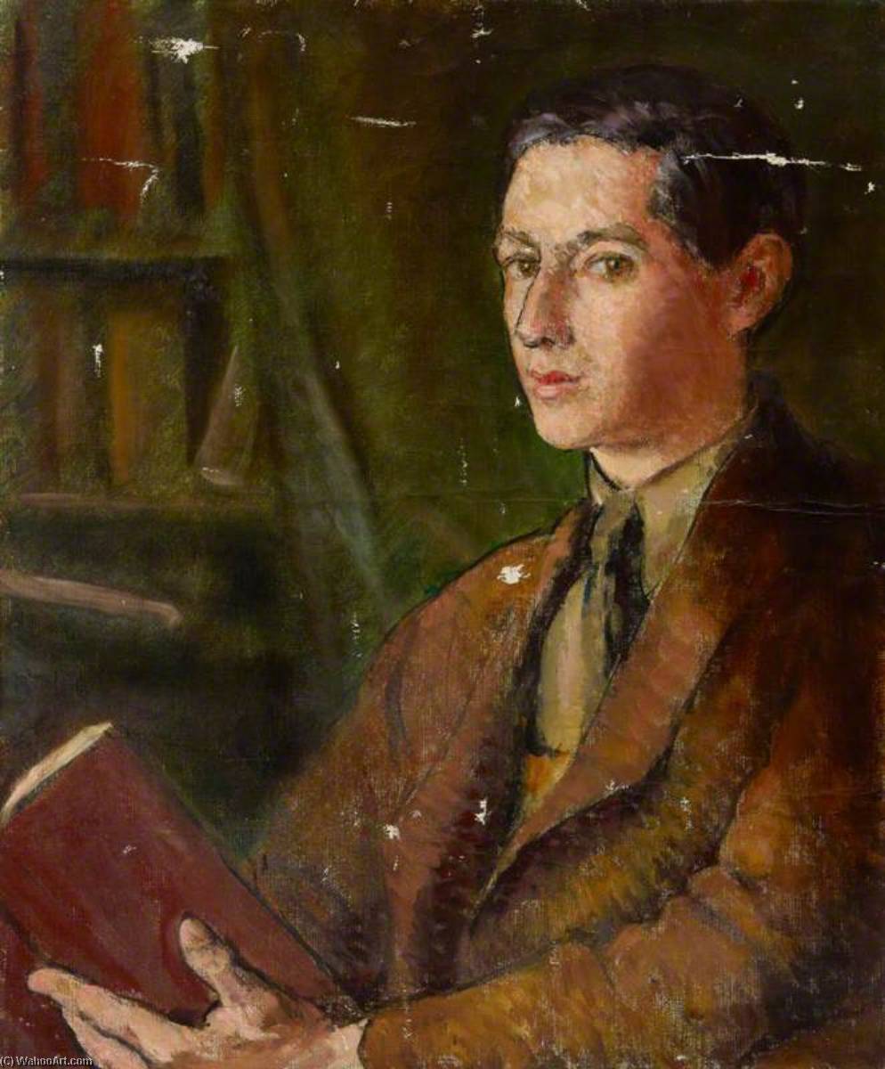 Portrait Of An Unknown Young Man With A Book In A Library — Clare Atwood