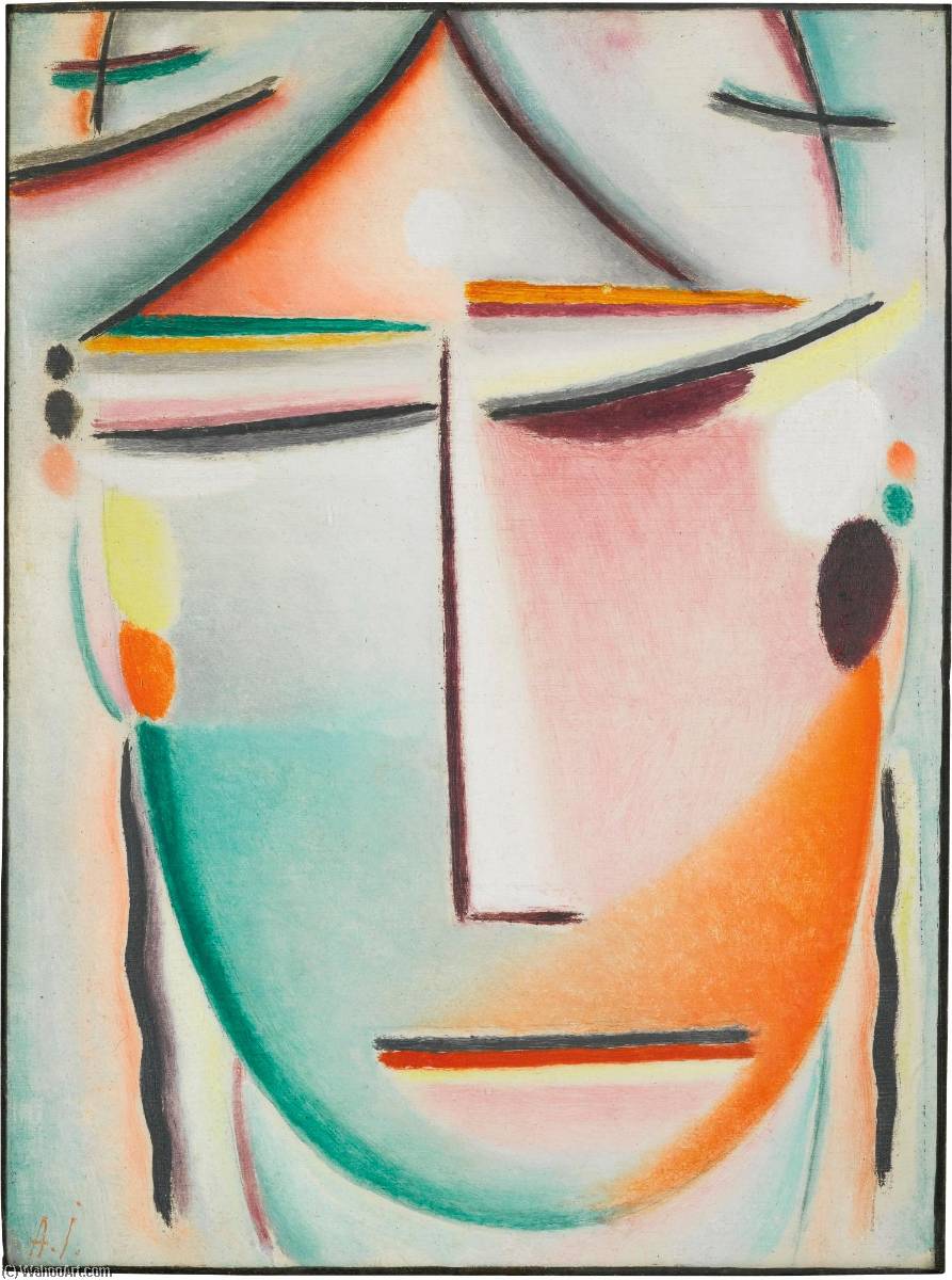 Heilandsgesicht Schönheit (rote) (saviour's Face Beauty (red)) — Alexej Von Jawlensky