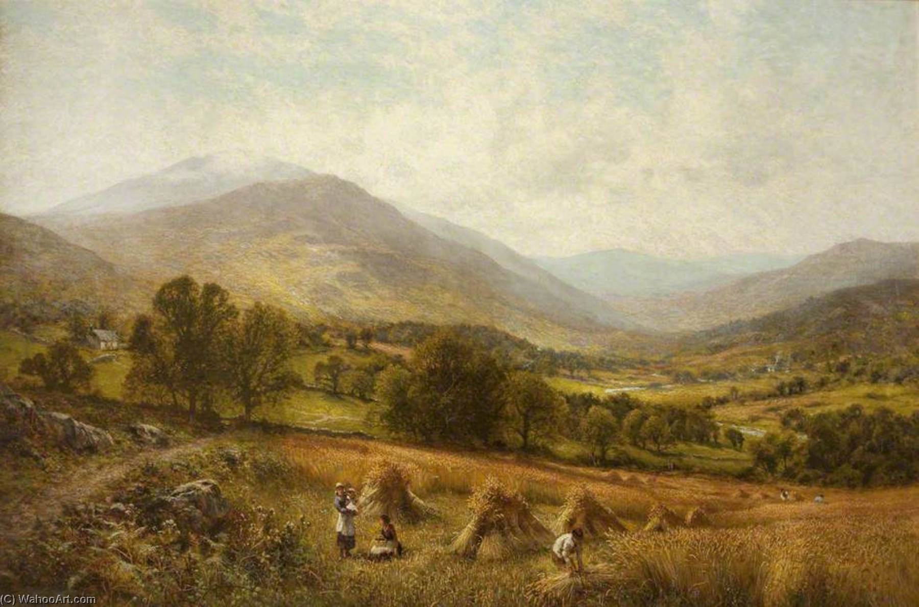 Harvesting Scene — Alfred Augustus Glendening