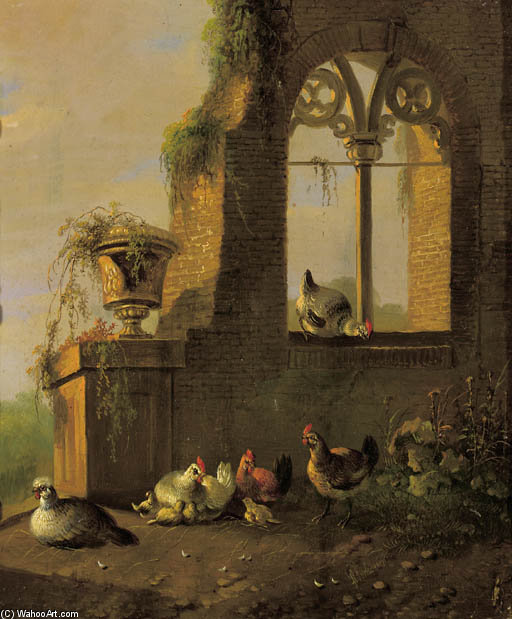 Poultry By A Ruin - — Альбертус Ферхозен