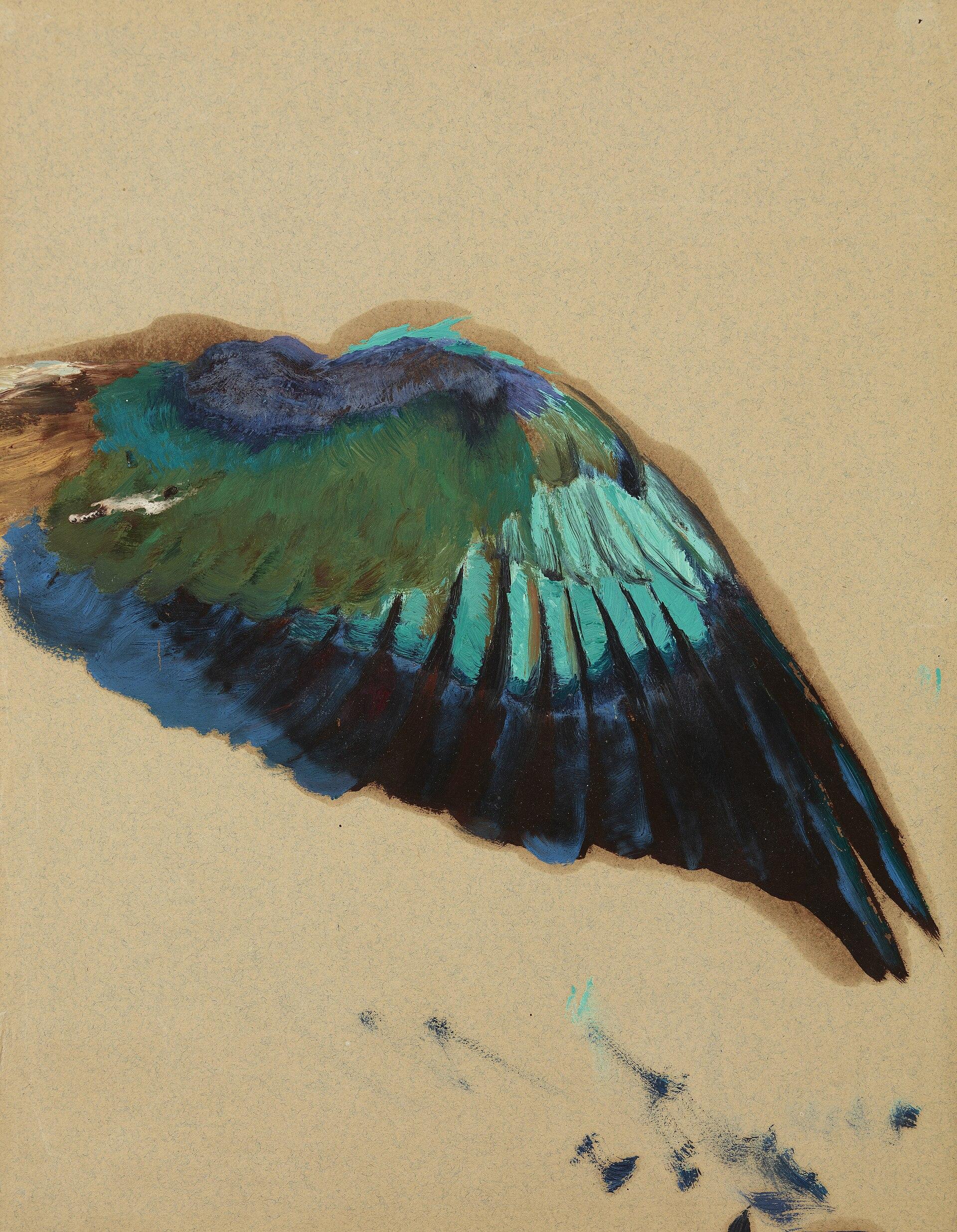 Study Of A Wing – Study Of A Fgure Of "inspiration" From The Curtain For The Municipal Theater In Lviv — Henryk Siemiradzki