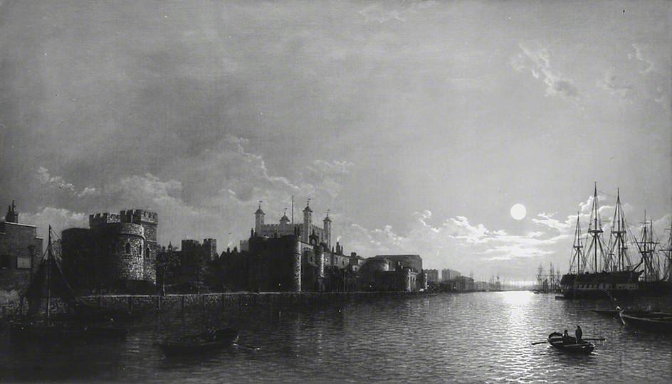 The Tower Of London By Moonlight — Henry Pether