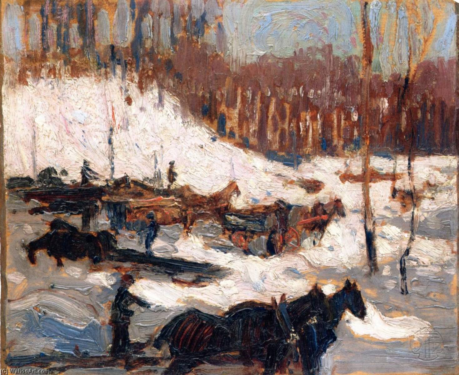 Logging, Spring, Algonquin Park — Tom Tomson