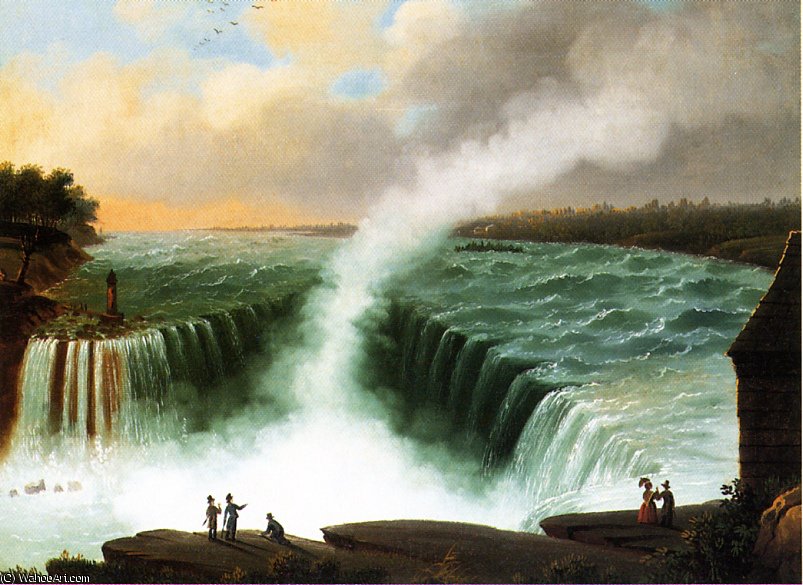 View Of Niagara Falls — Nicolino Calyo