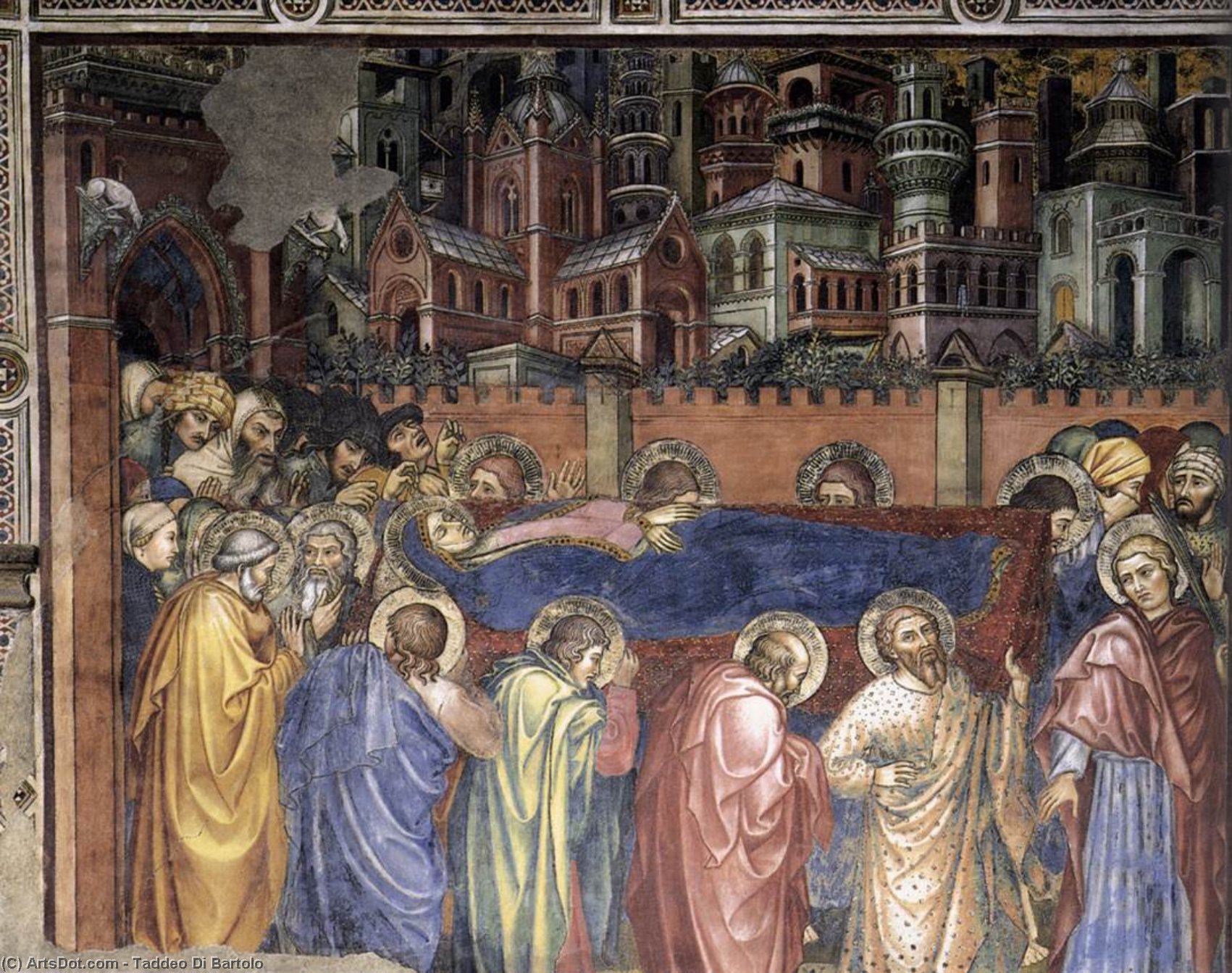 The Funeral Of The Virgin — Taddeo Di Bartolo