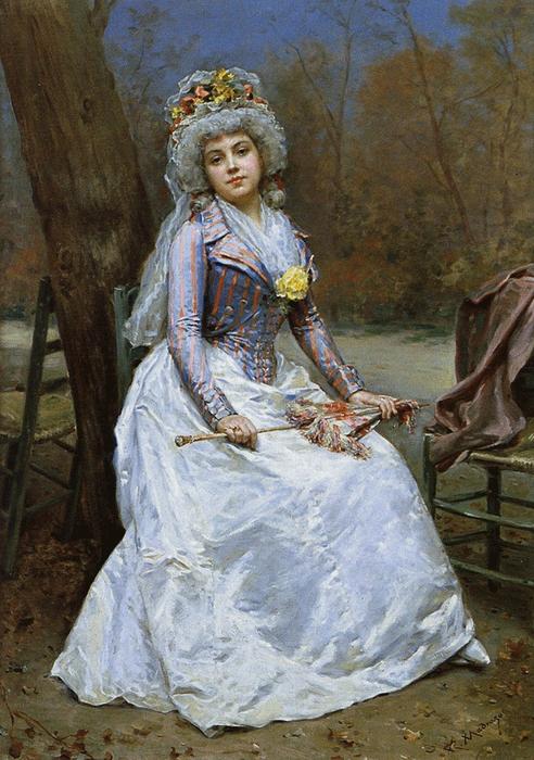 Portrait Of A Lady With Parasol — Raimundo De Madrazo Y Garreta
