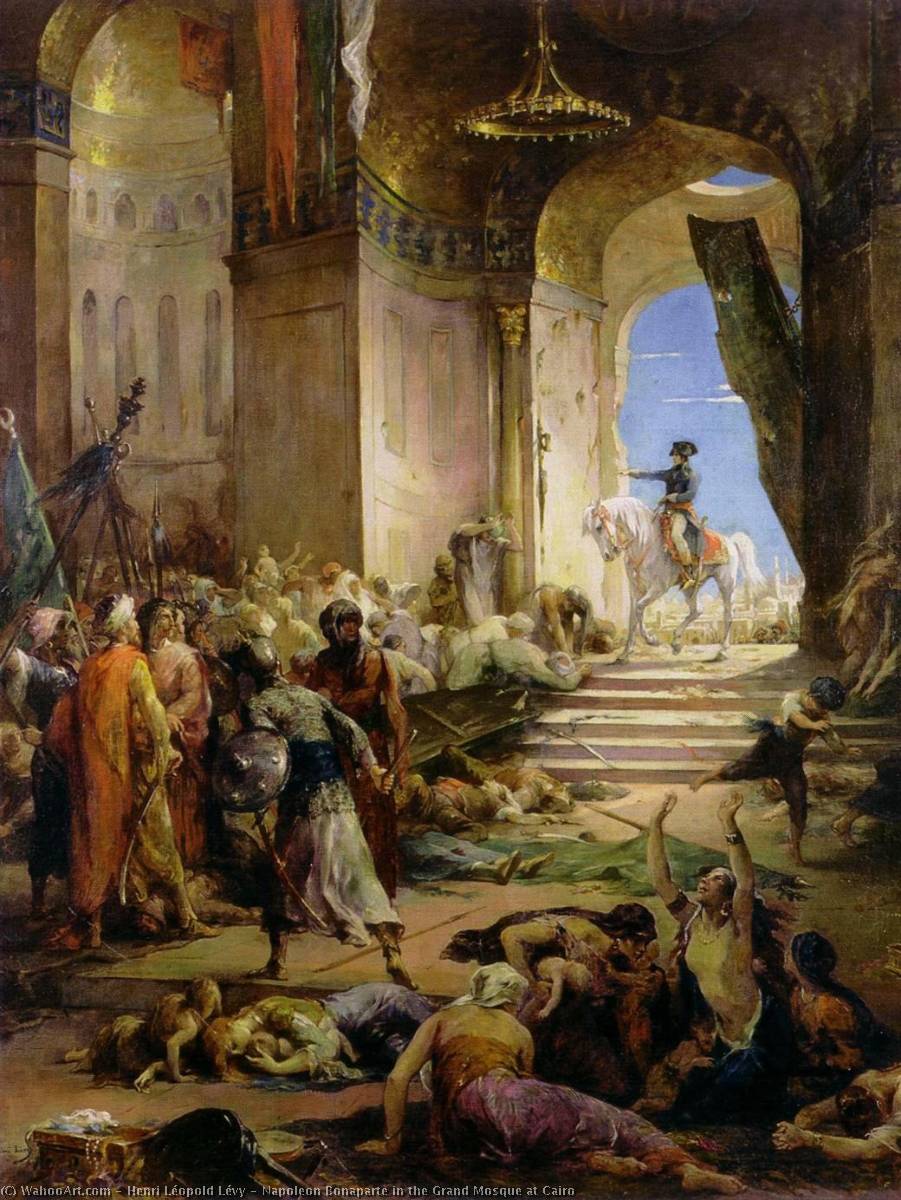 Napoleon Bonaparte In The Grand Mosque At Cairo — Henri Léopold Levy