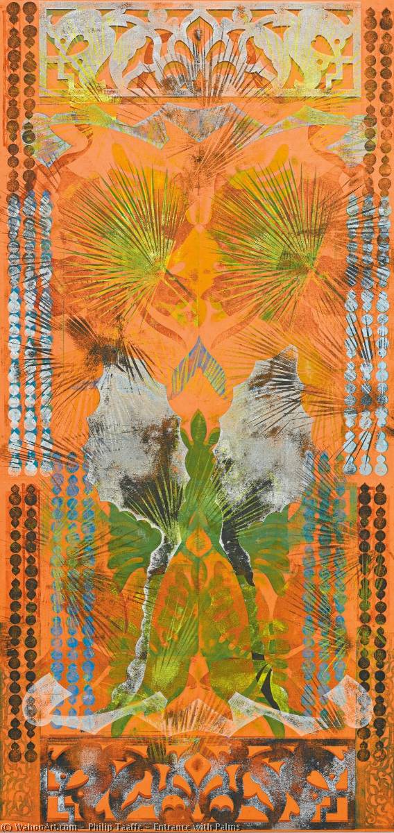 Entrance With Palms — Philip Taaffe