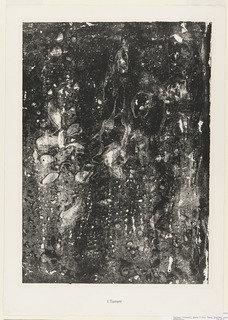 Torrent From The Portfolio Waters, Stones, Sand (eaux, Pierres, Sable) From Phenomena (les Phénomènes) — Jean Philippe Arthur Dubuffet