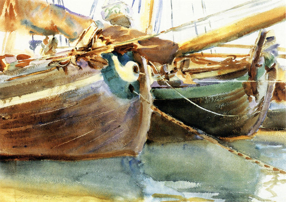 Boats, Venice — Сарджент