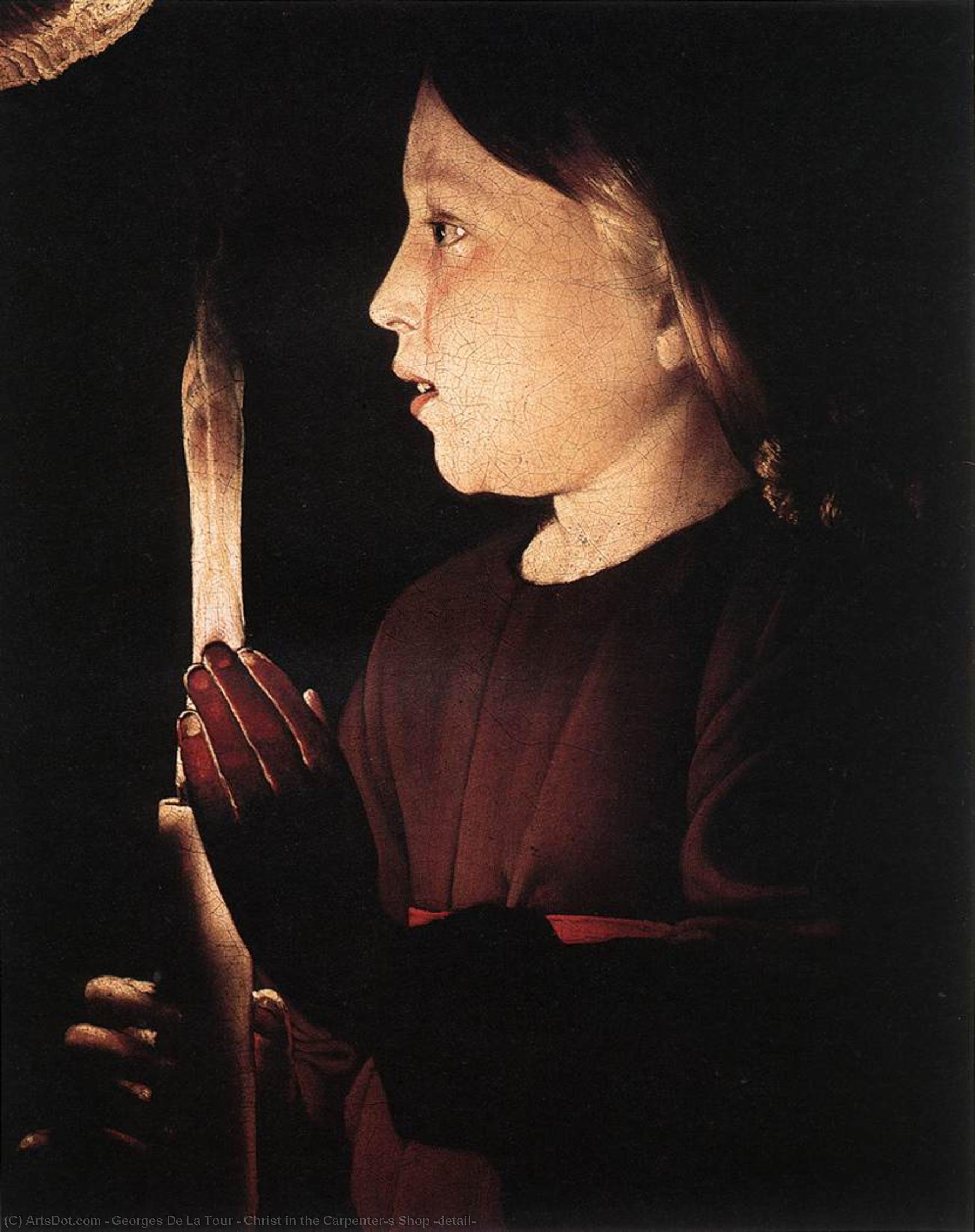 Christ In The Carpenter's Shop (detail) — Georges De La Tour