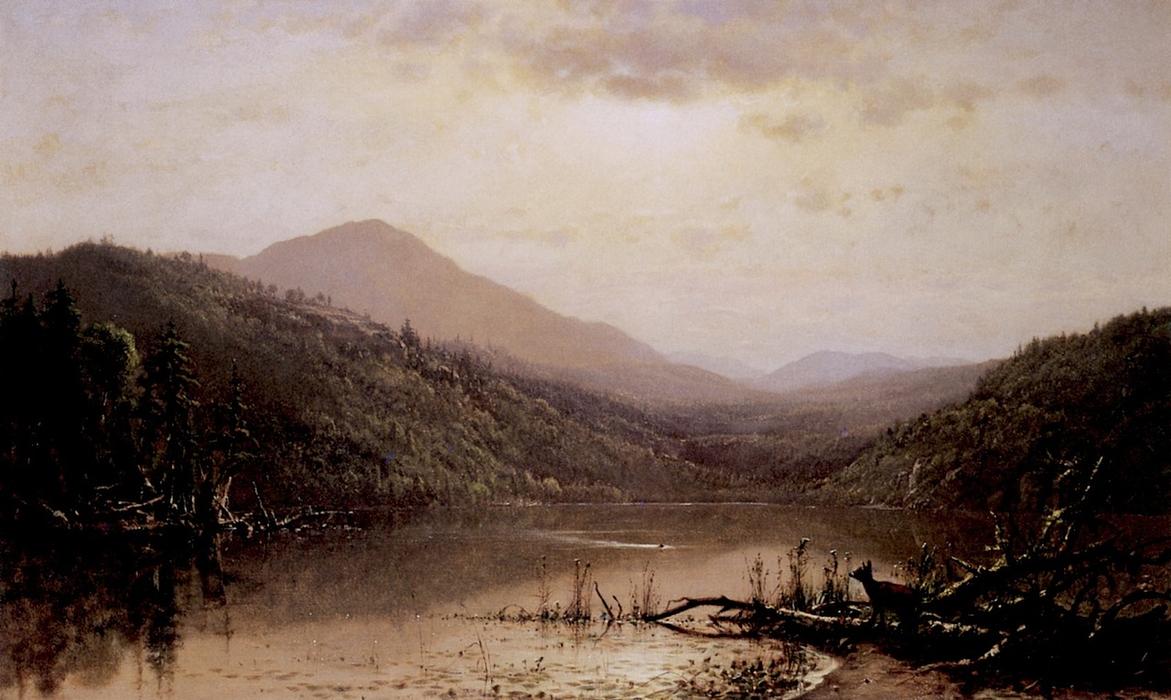 Mountains And Lake, Adirondacks — James Mcdougal Hart