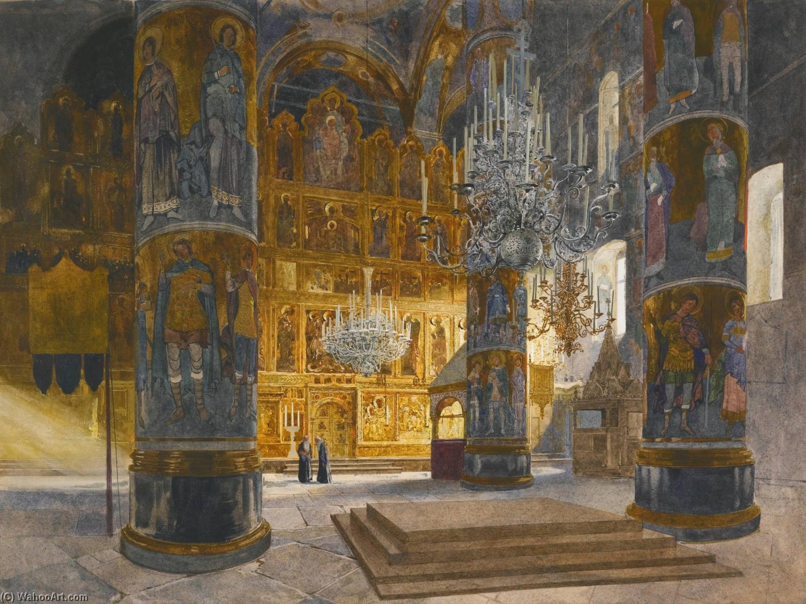 Interior Of The Cathedral Of The Dormition In The Moscow Kremlin — Franz Kopallik