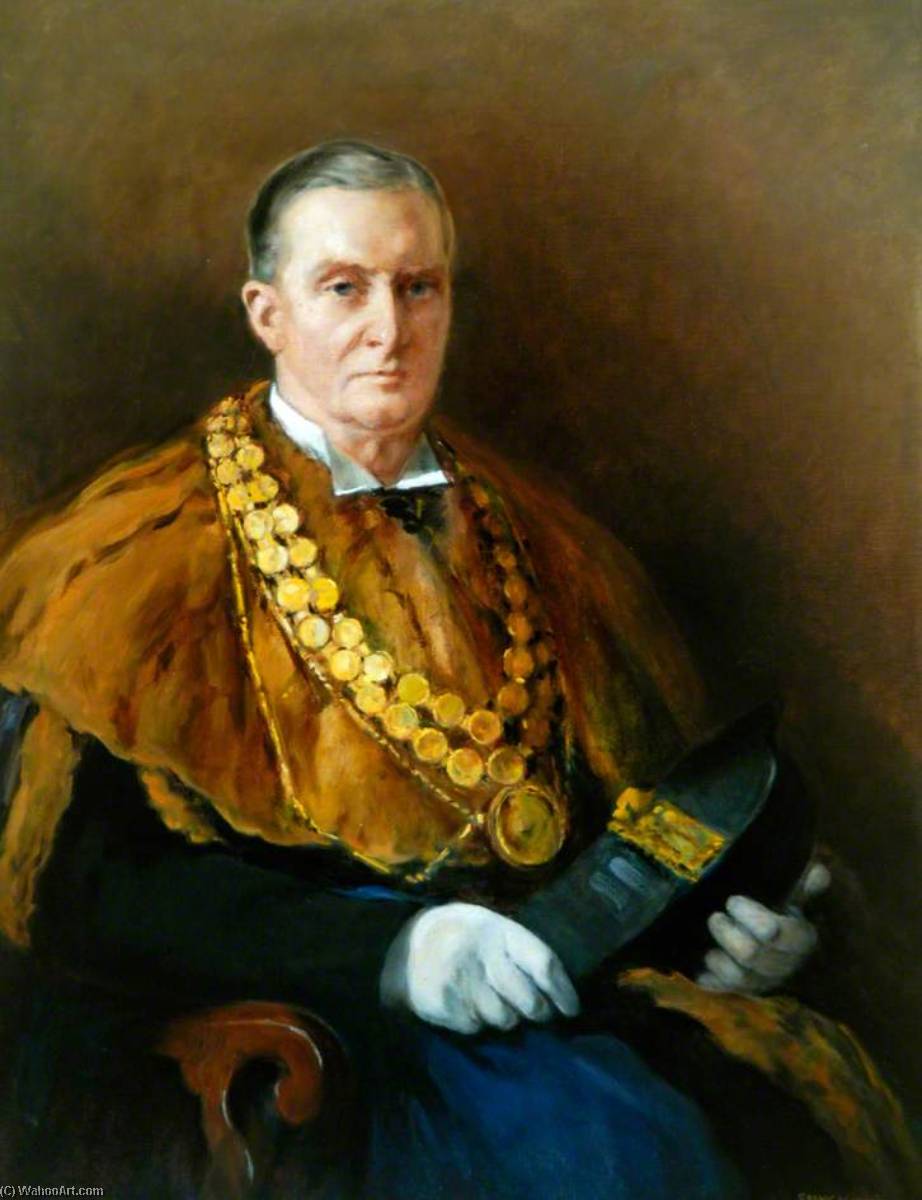 Joseph Fleming (1876–1949), Mayor Of Berwick Upon Tweed (1942–1944) — Frank Watson Wood