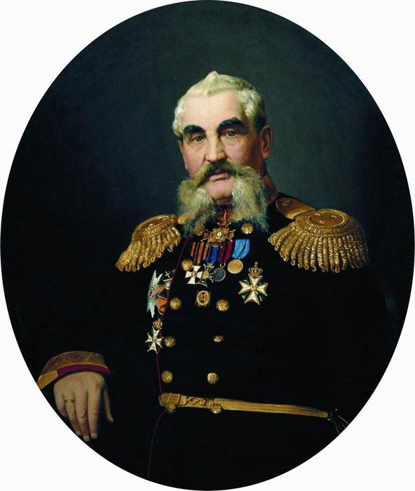 Portrait Of The Military — Ilya Yefimovich Repin