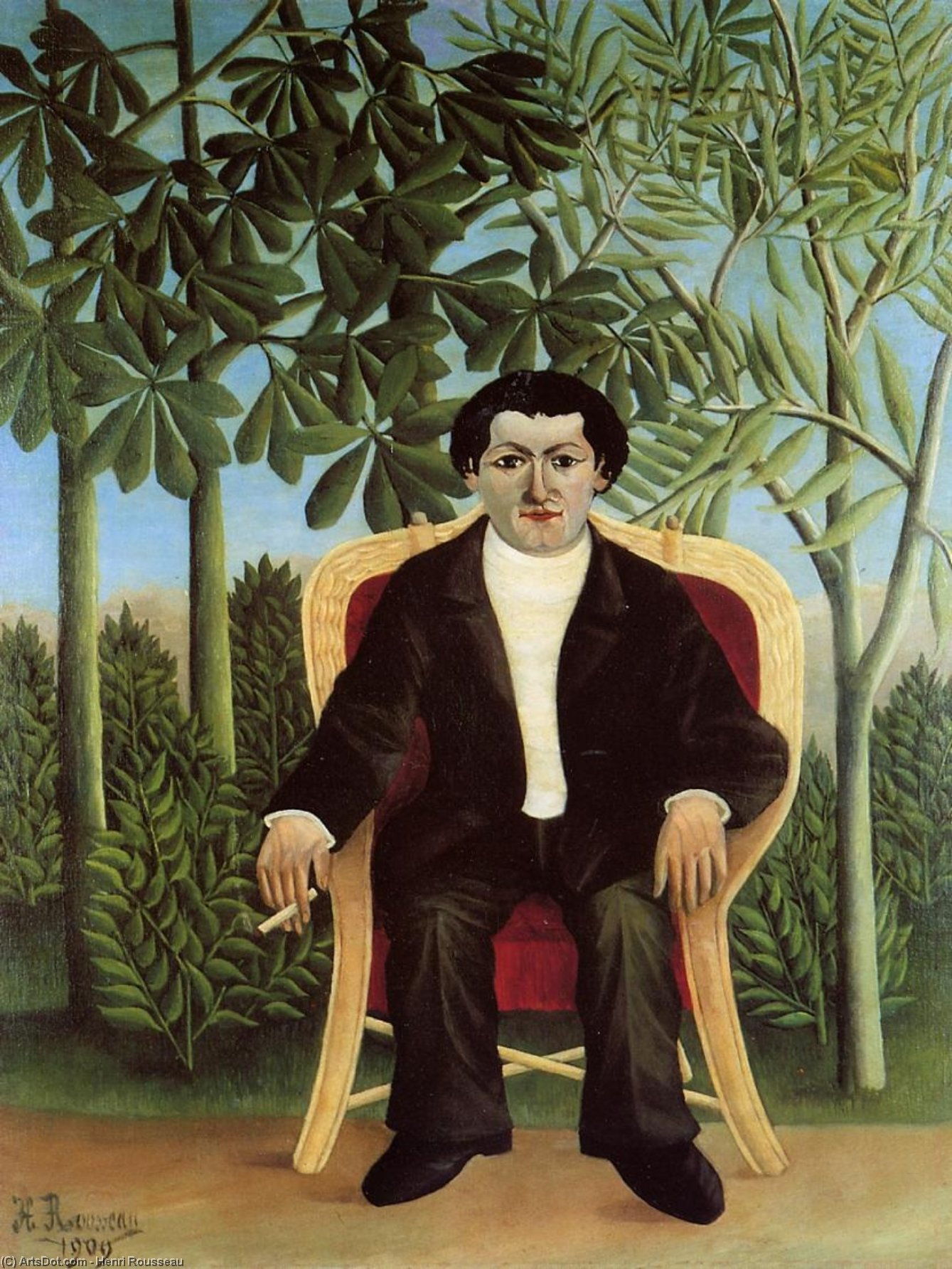 Portrait Of Joseph Brummer — Henri Julien Félix Rousseau (le Douanier)