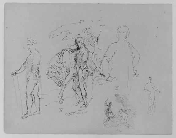 Charles I, After Van Dyke Dismounted Equestrian Portrait; Colonel George Kitts Coussmaker, After Reynolds — Thomas Sully