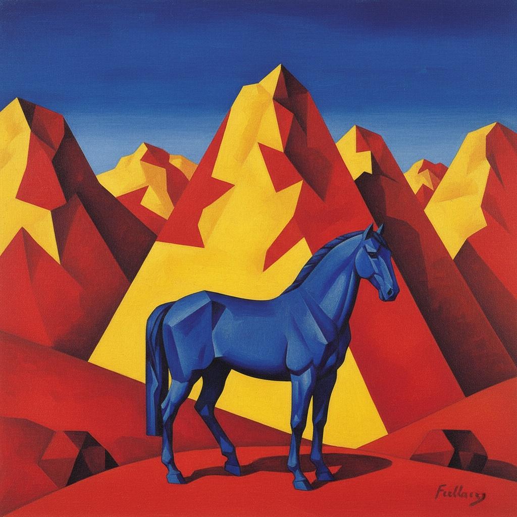 Azure Equilibrium In Crystalline Peaks — Agathe Morin
