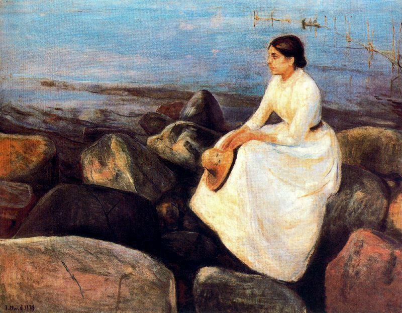 Summer Night (inger On The Shore) — Edvard Munch