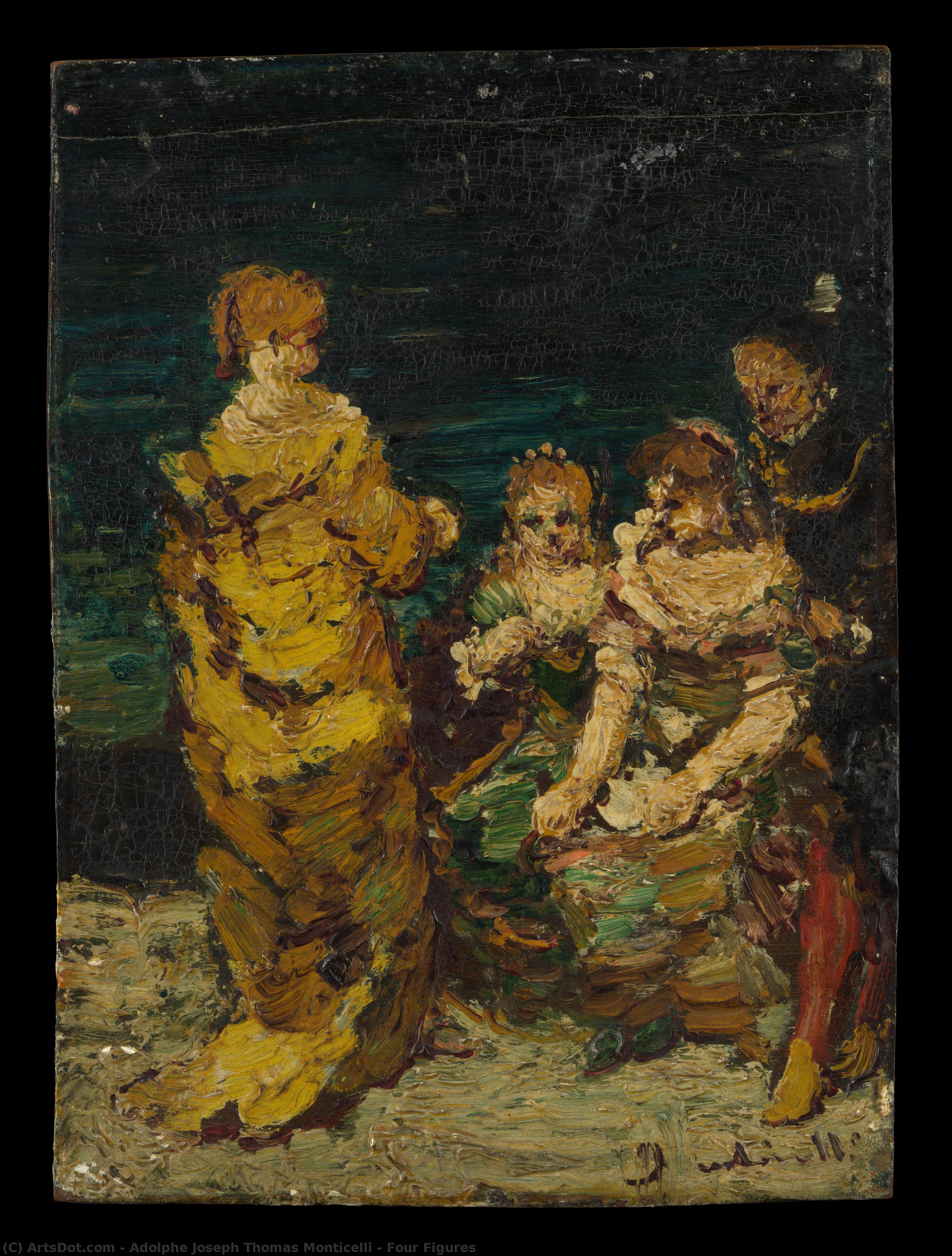 Four Figures — Adolphe Joseph Thomas Monticelli