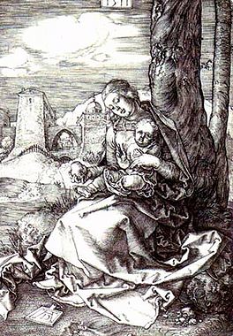 The Madonna And Child With Pear — Albrecht Dürer