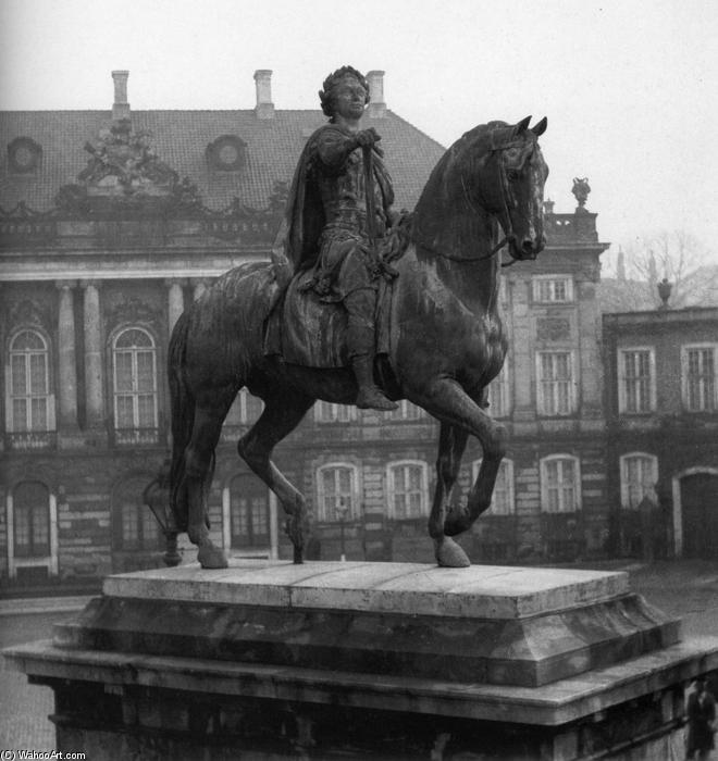 Equestrian Statue Of Frederick V Of Denmark — Jacques François Joseph Saly